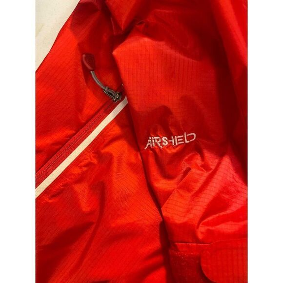 Mountain Hardwear Red Burgundy Nylon Hooded Windbreaker Small - Picture 6 of 6